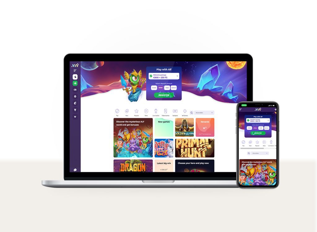 Alf Online Casino Responsive Example