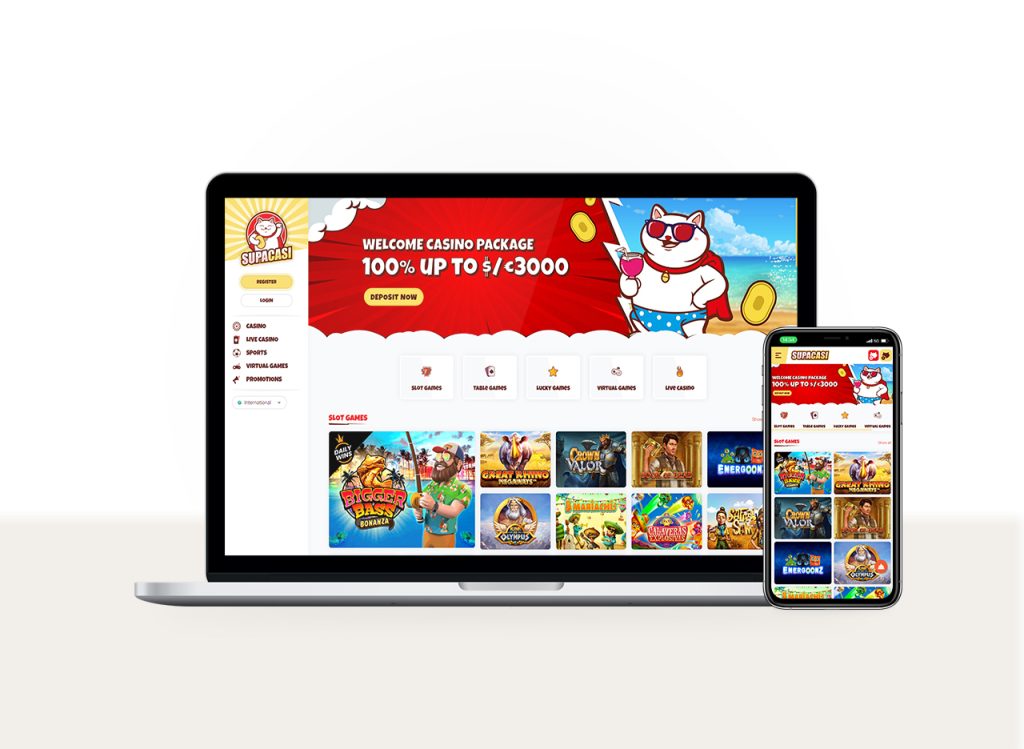 SupaCasi Casino Responsive Exemple