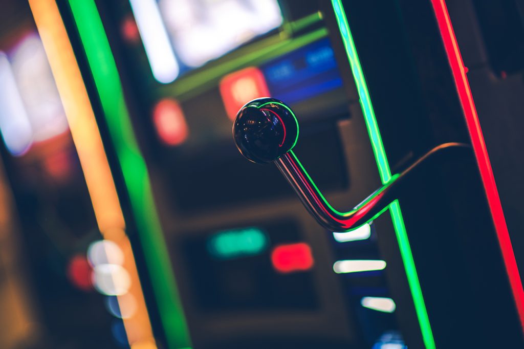 Slot machine lever